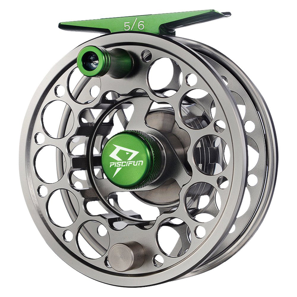 Piscifun Sword Fly Fishing Reel with CNC-Machined Aluminum Alloy Body 5/6 Gunmetal