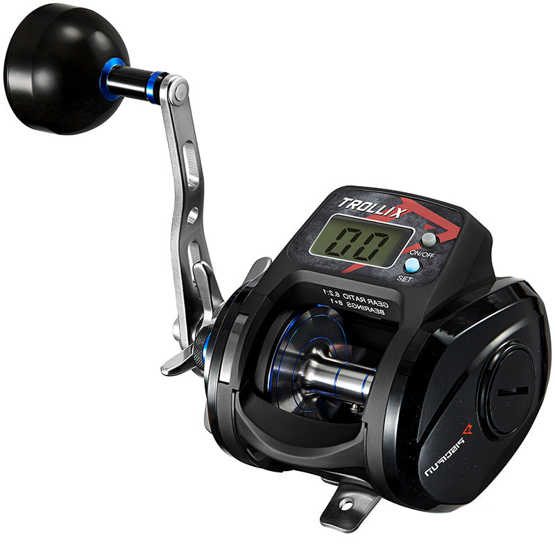 New USB + Solar Charging Electronic Fishing Reel Line Counter Digital  Display Baitcasting Wheel 8.0:1 High Speed Ratio Profile