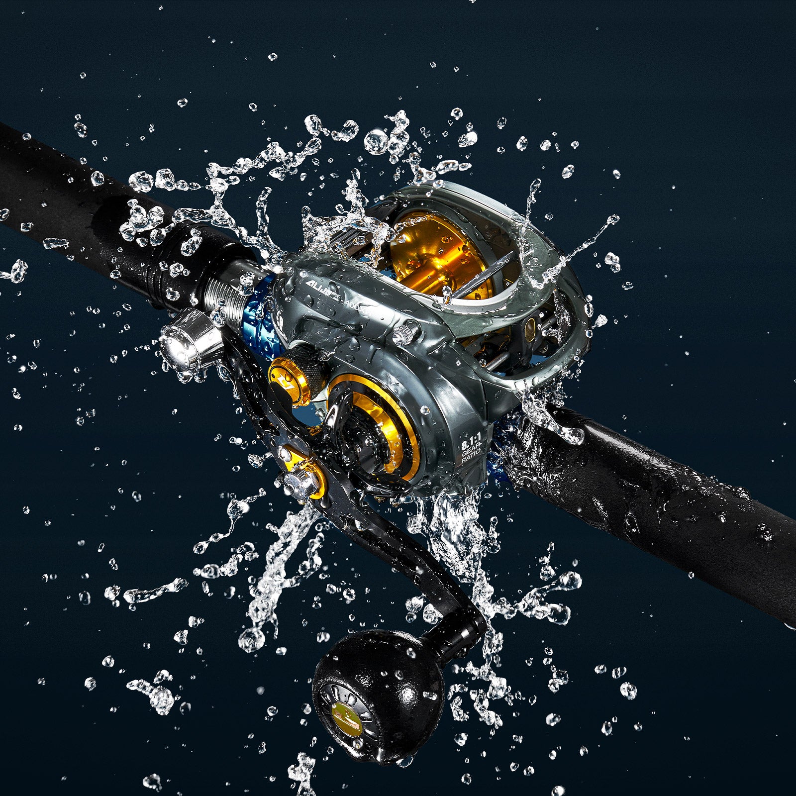baitcaster ice fishing rod 45