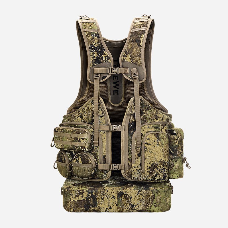 TideWe® Turkey Vest with Seat, Camo Hunting Vest with Game
