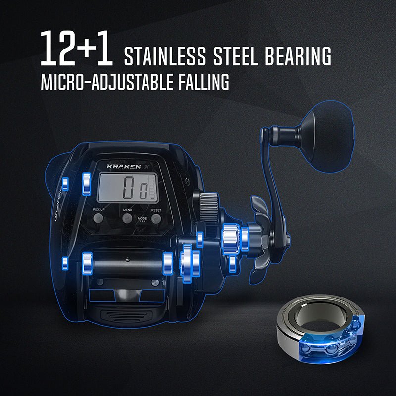 cordless electric fishing reels Penn Fathom Reel Reel Kit, Includes Reel, Battery, and Charger : Sports & Outdoors with speeds allowing you to target a range of species Kraken Electric Big Game Reels