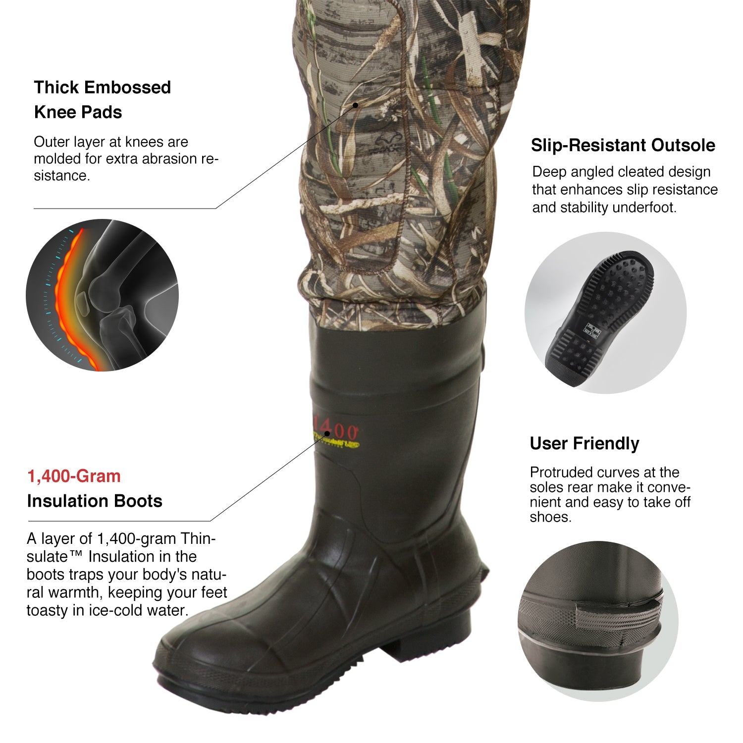 Rogers Waders TideWe TIDEWE Hunting Wader With 1400&1600G
