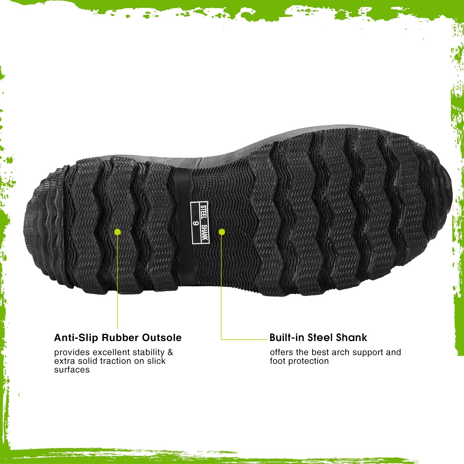 TideWe Rubber Boots for Men , Waterproof Neoprene Insulated Rain Boots ...