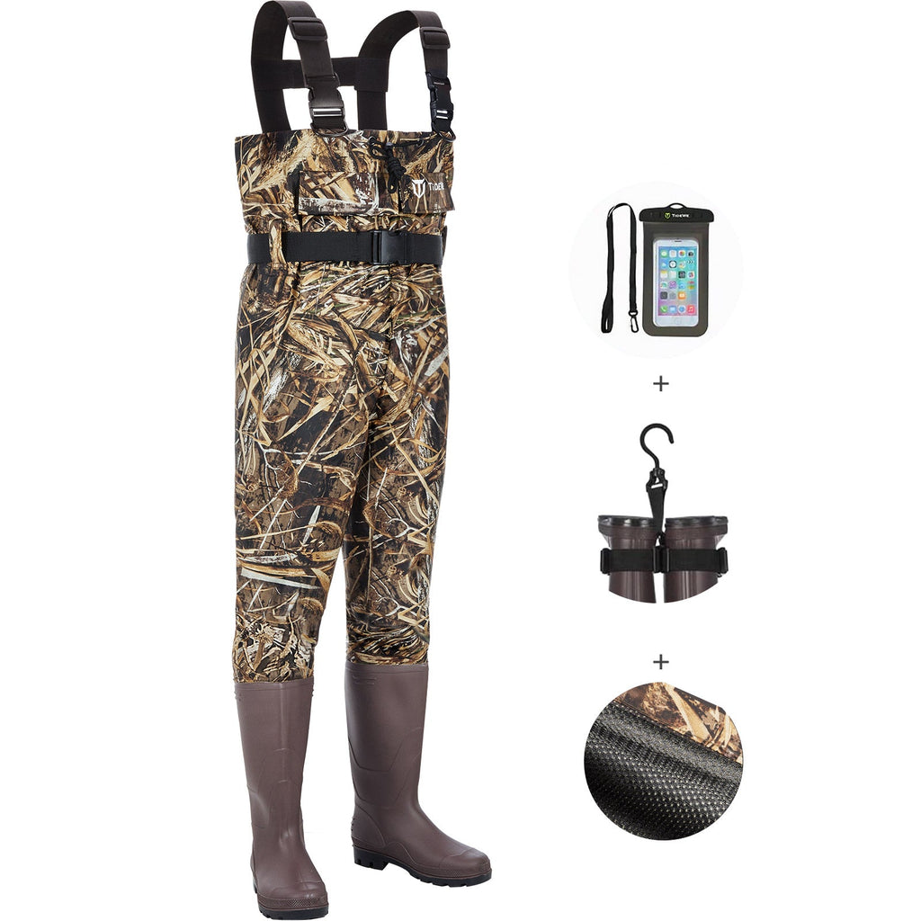 TideWe Chest Waders for Kids, Waterproof Youth Fishing Waders with