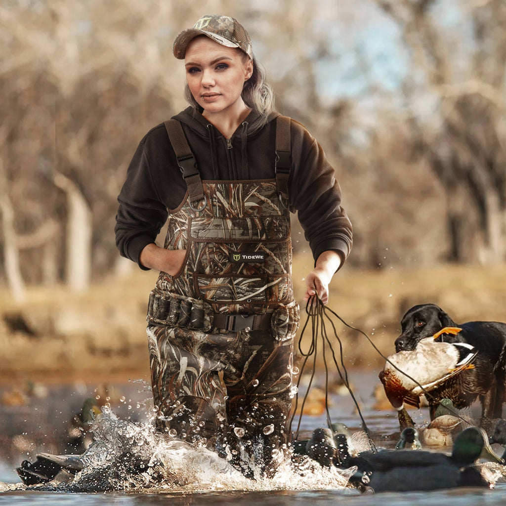 Chest Waders for Women with 600G Insulation, Realtree Max5 Camo Waterfowl  Duck Waders – TruWild Life