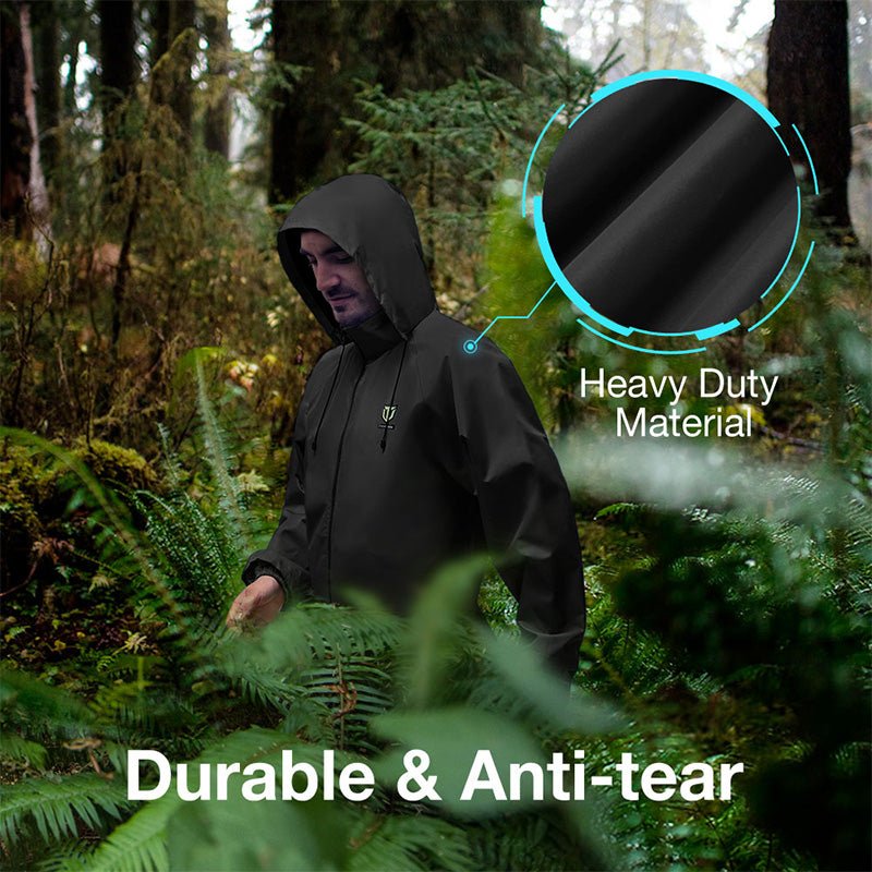 TideWe Rain Suit, Waterproof Breathable Lightweight Rainwear Rain