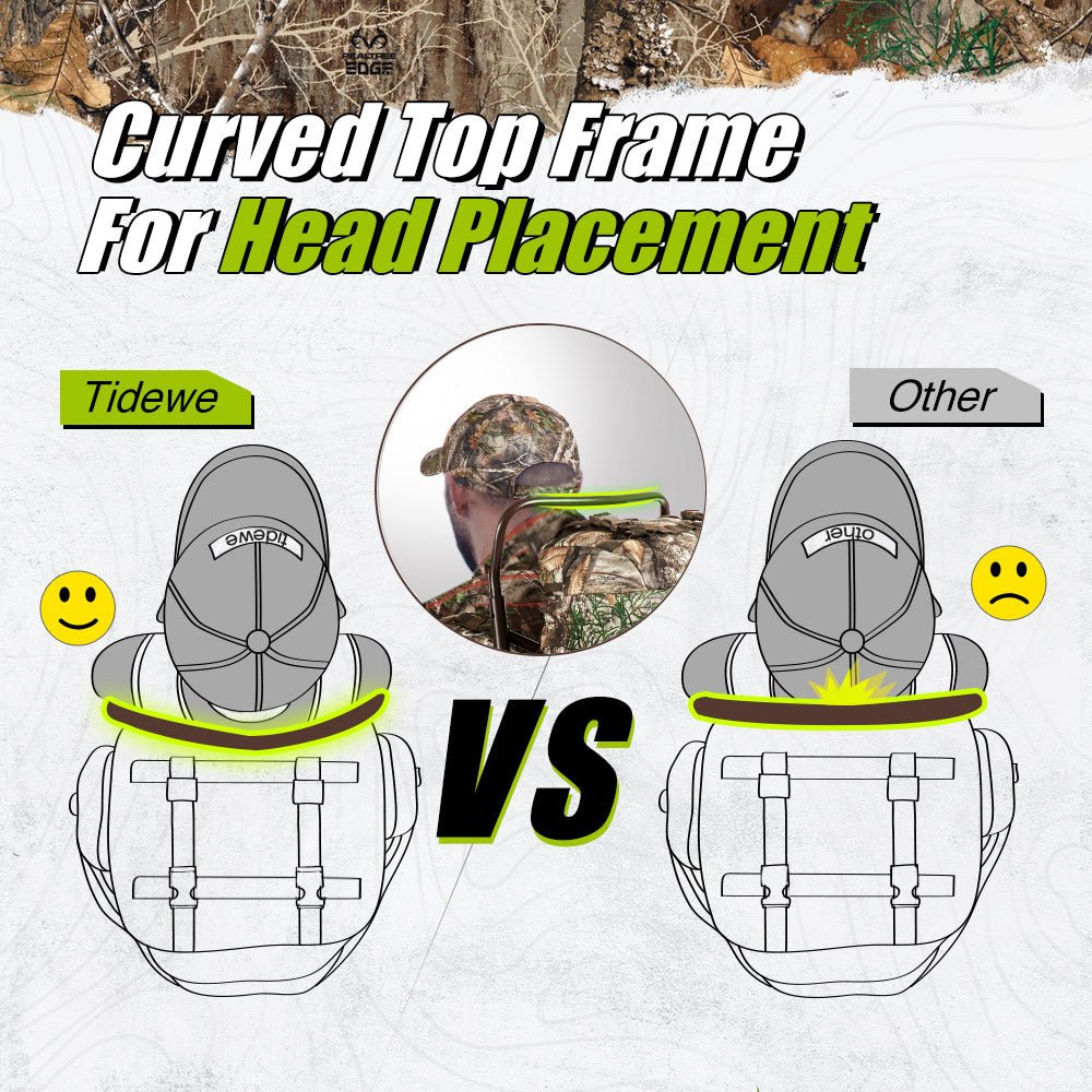 TideWe® Hunting Backpack External Frame 5500cu with Rain Cover